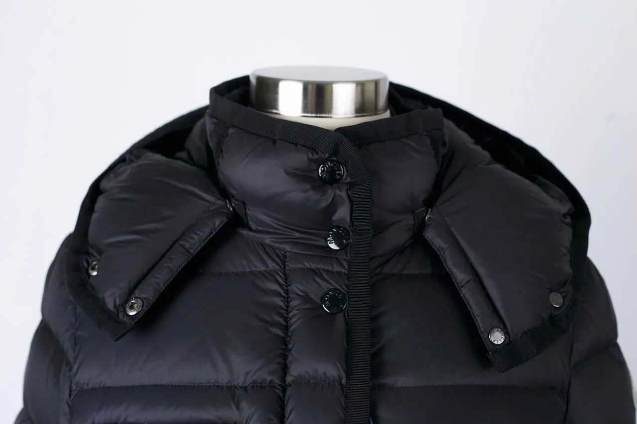 Slimming Gross-Grain Down Coat