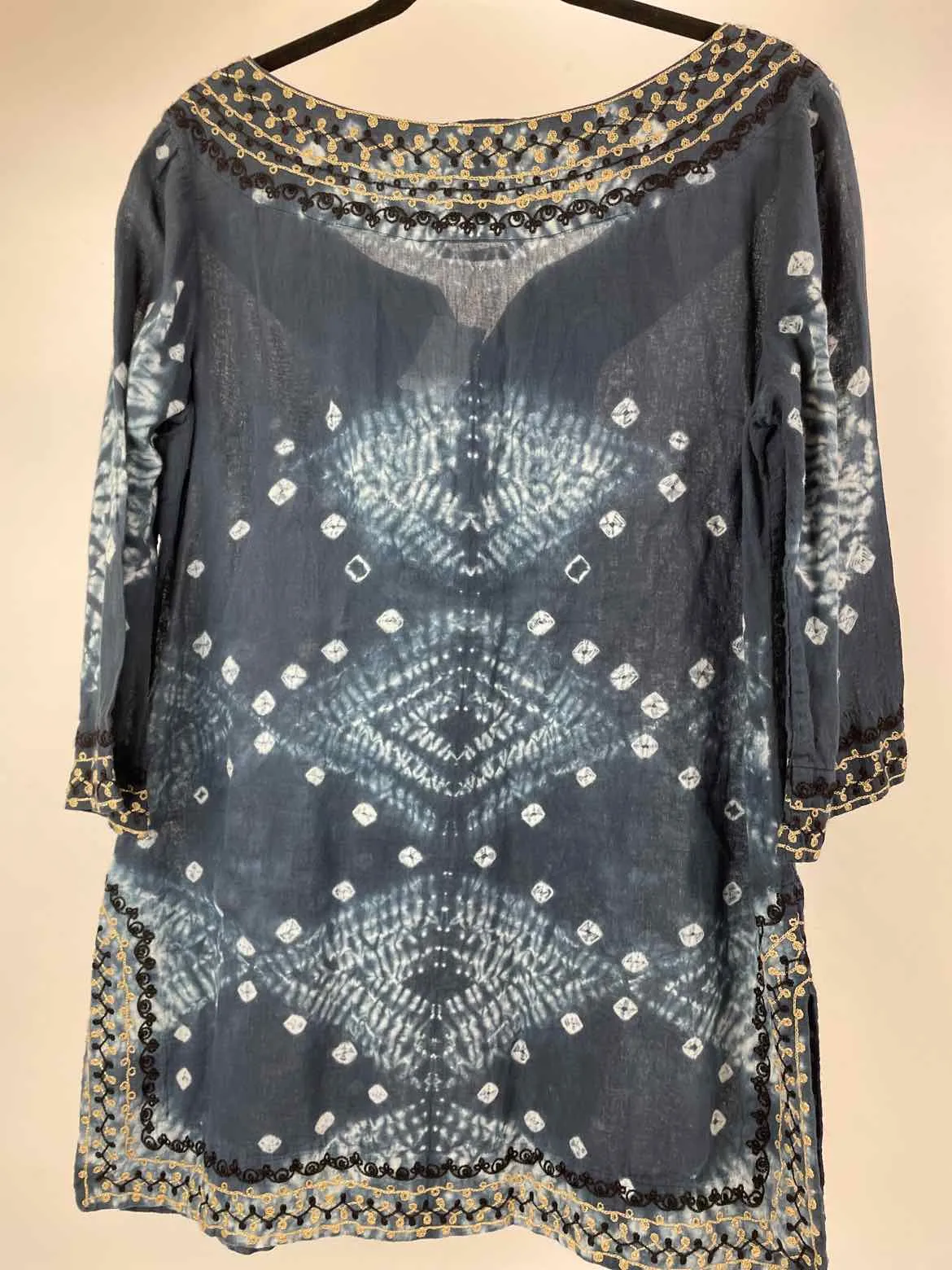 Soft Surroundings Size M/L Blue Tye Dye Tunic