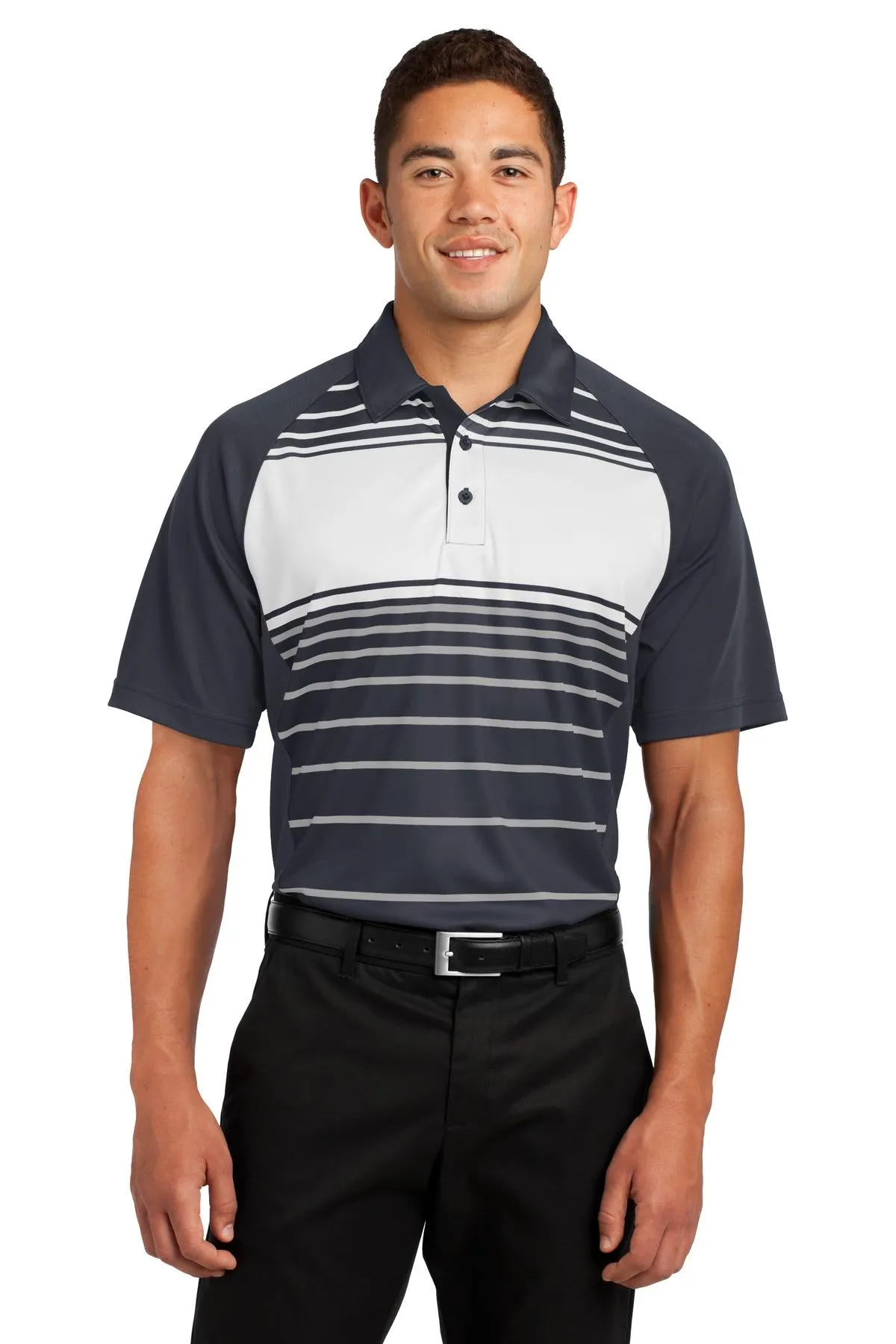 Sport-Tek® Dry Zone® Sublimated Stripe Polo. ST600