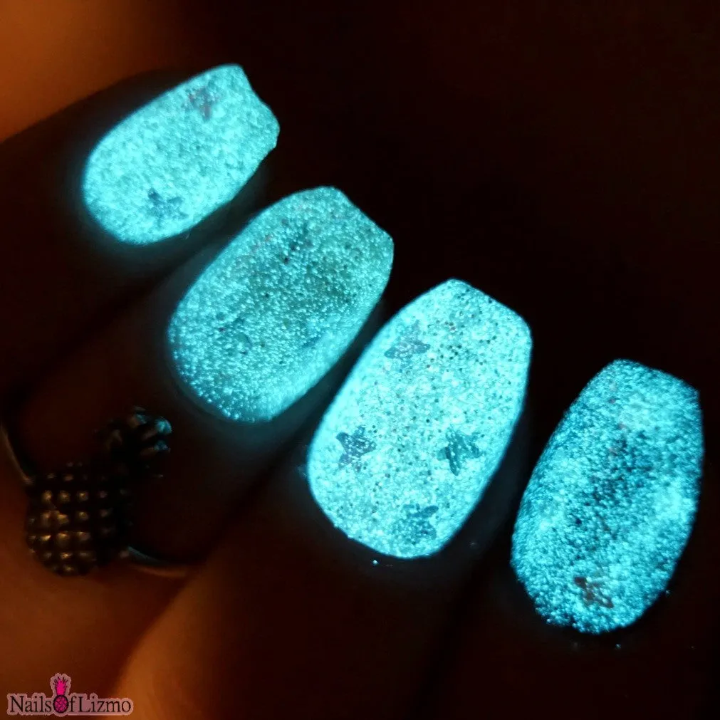 Starry Night Glow in the Dark Shifting Indie Nail Polish Topper