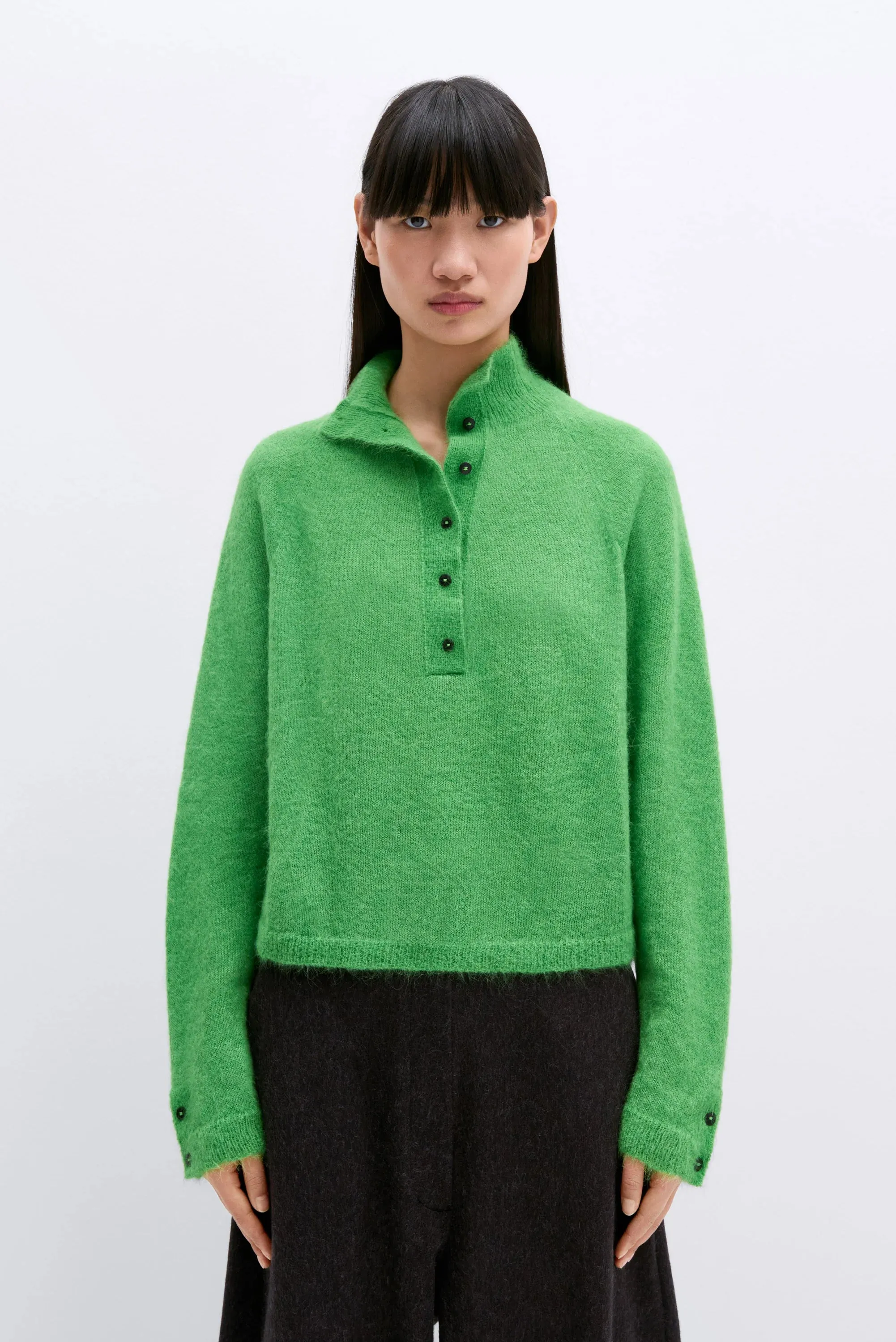 Suri Polo Sweater Bright Green