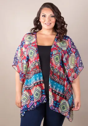 Suzie Chiffon Poncho