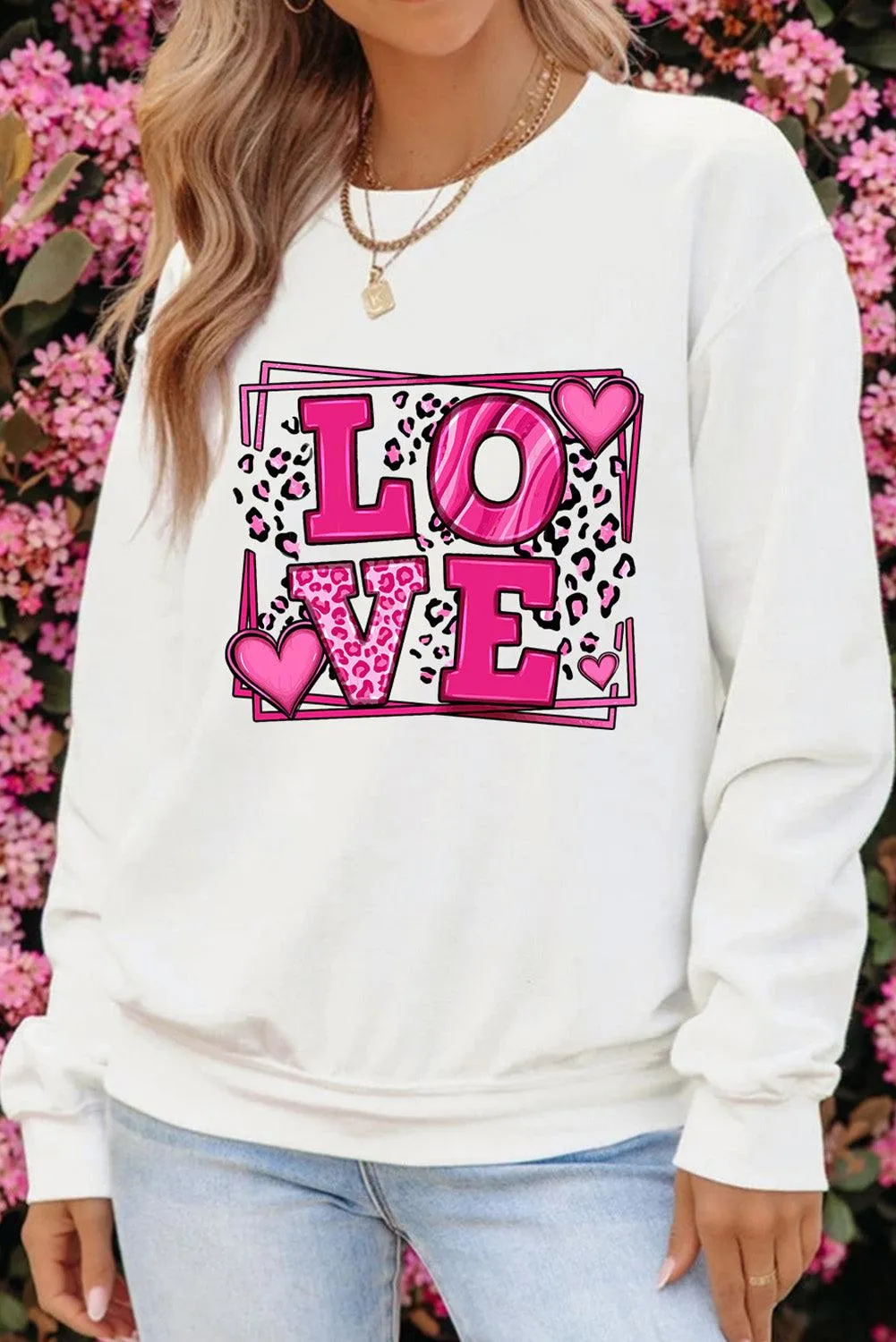 Sweet LOVE Valentines Graphic Sweatshirt