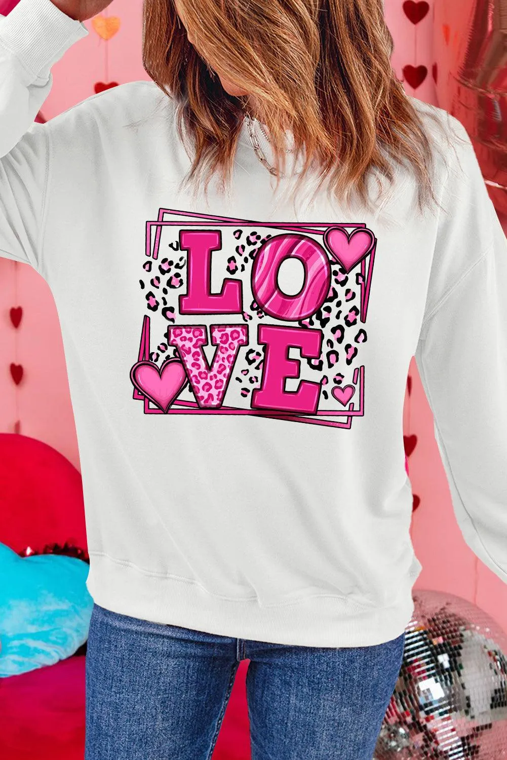 Sweet LOVE Valentines Graphic Sweatshirt