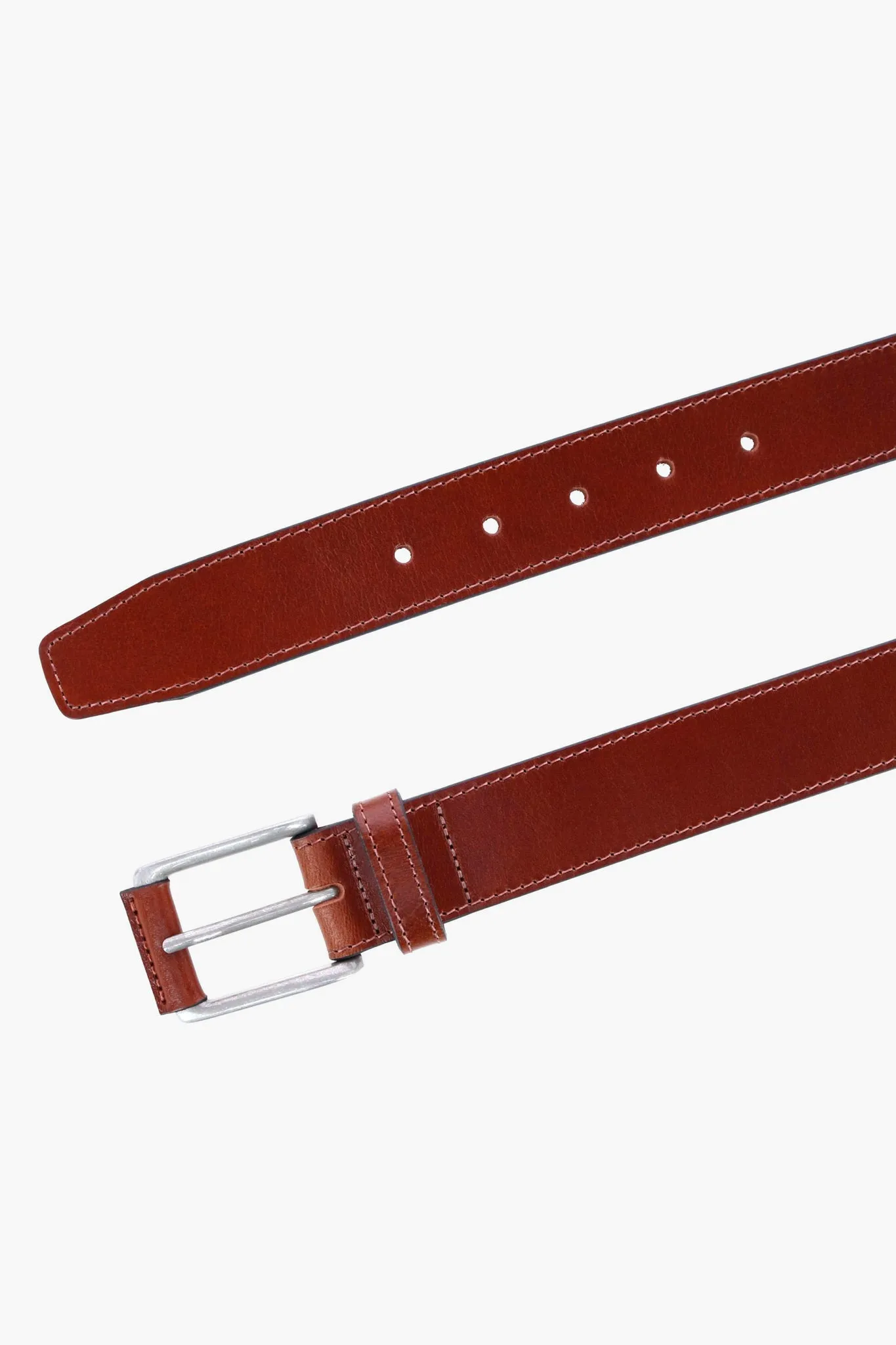 Tan Wyatt 34mm Genuine Leather Casual Jean Belt