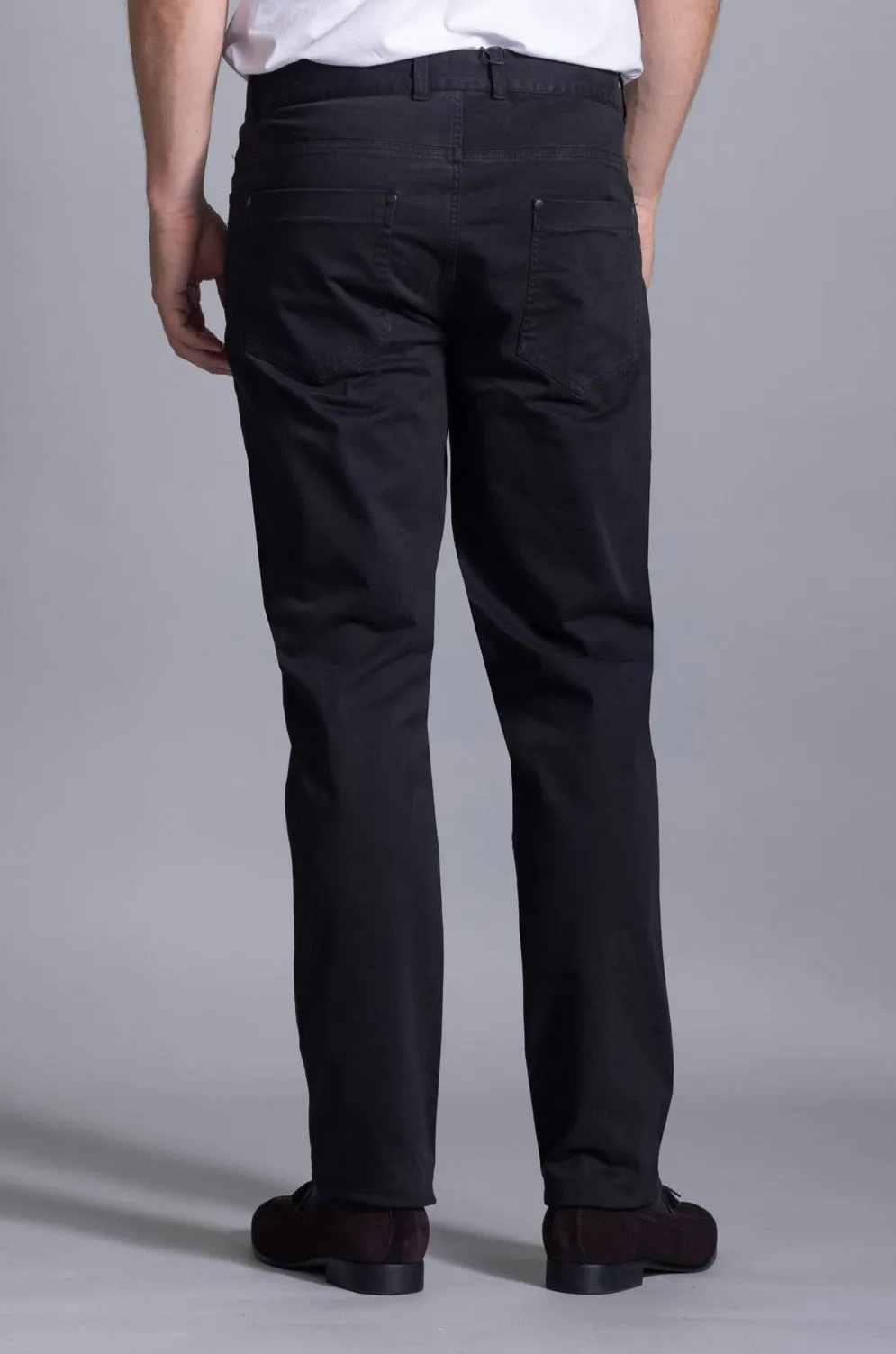 Terry Garment Dyed Chino: Black