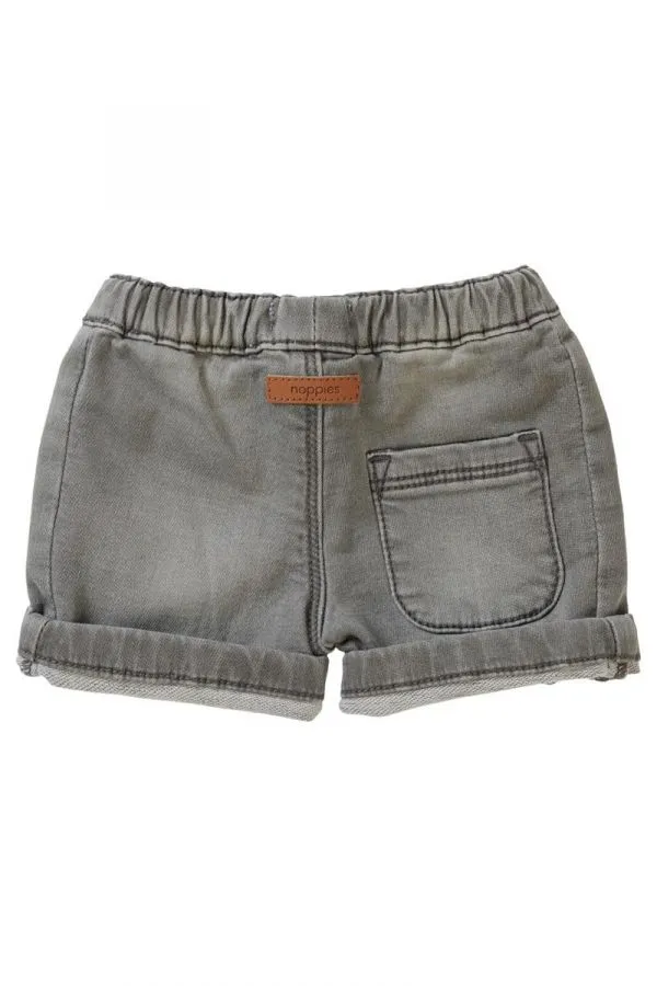 The Burke Denim Shorts - Light Grey - BABY