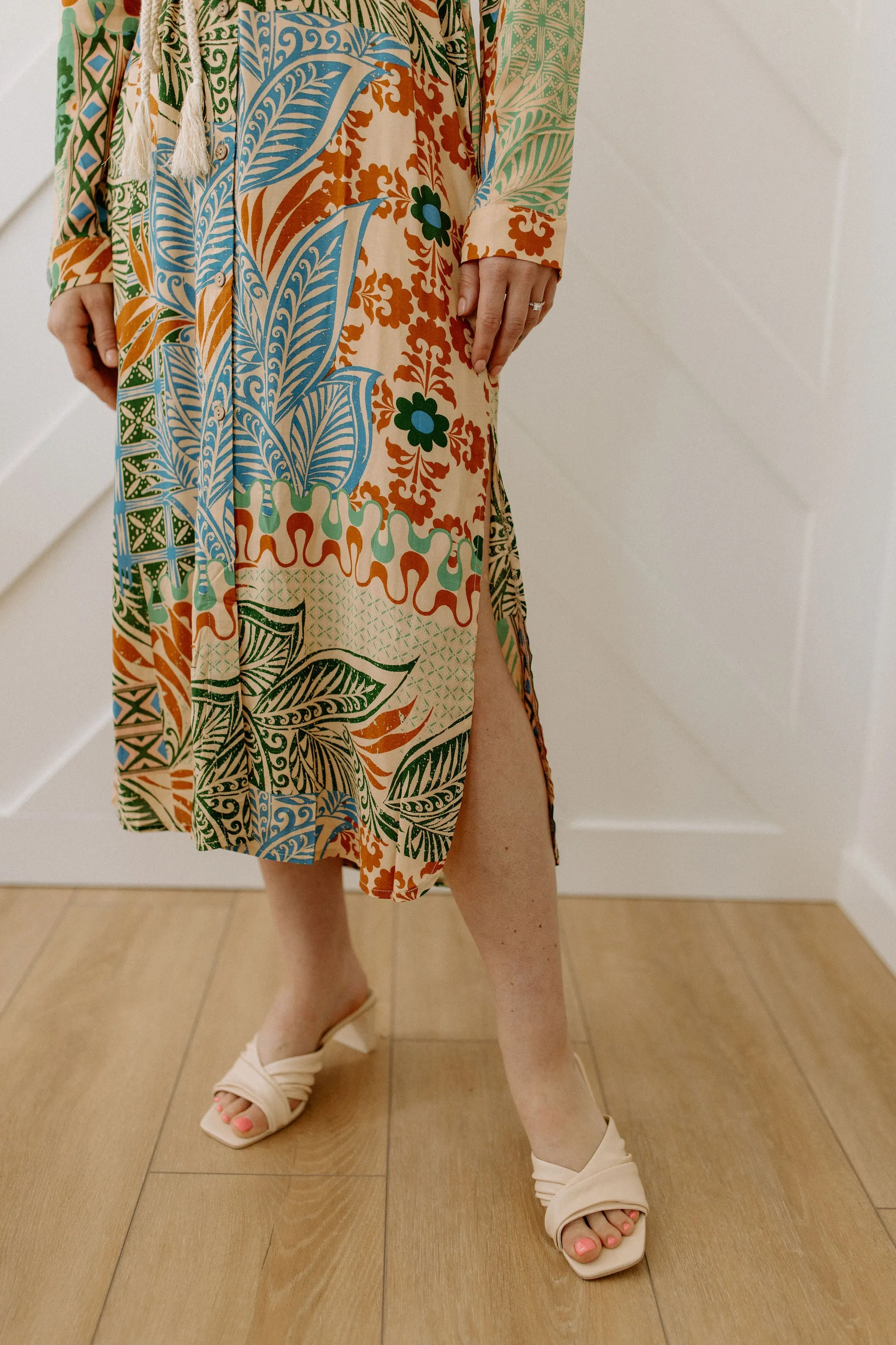 The Desert Bliss Longline Shirt Dress