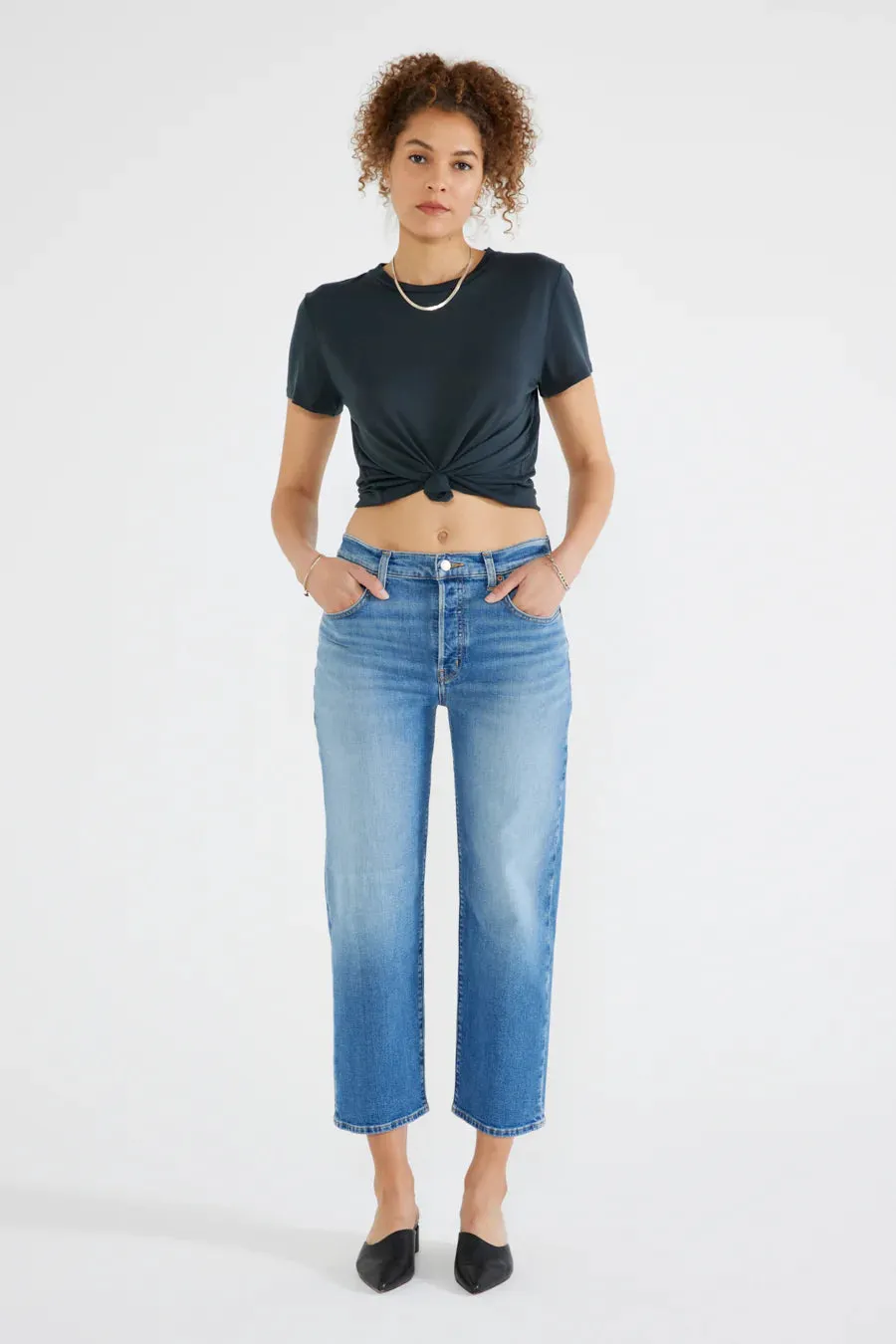 The Tia Vintage Straight Denim by Ética - Super Sonic