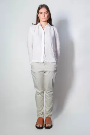 Transit Par Such Classic Slim Chino in Pearl Grey