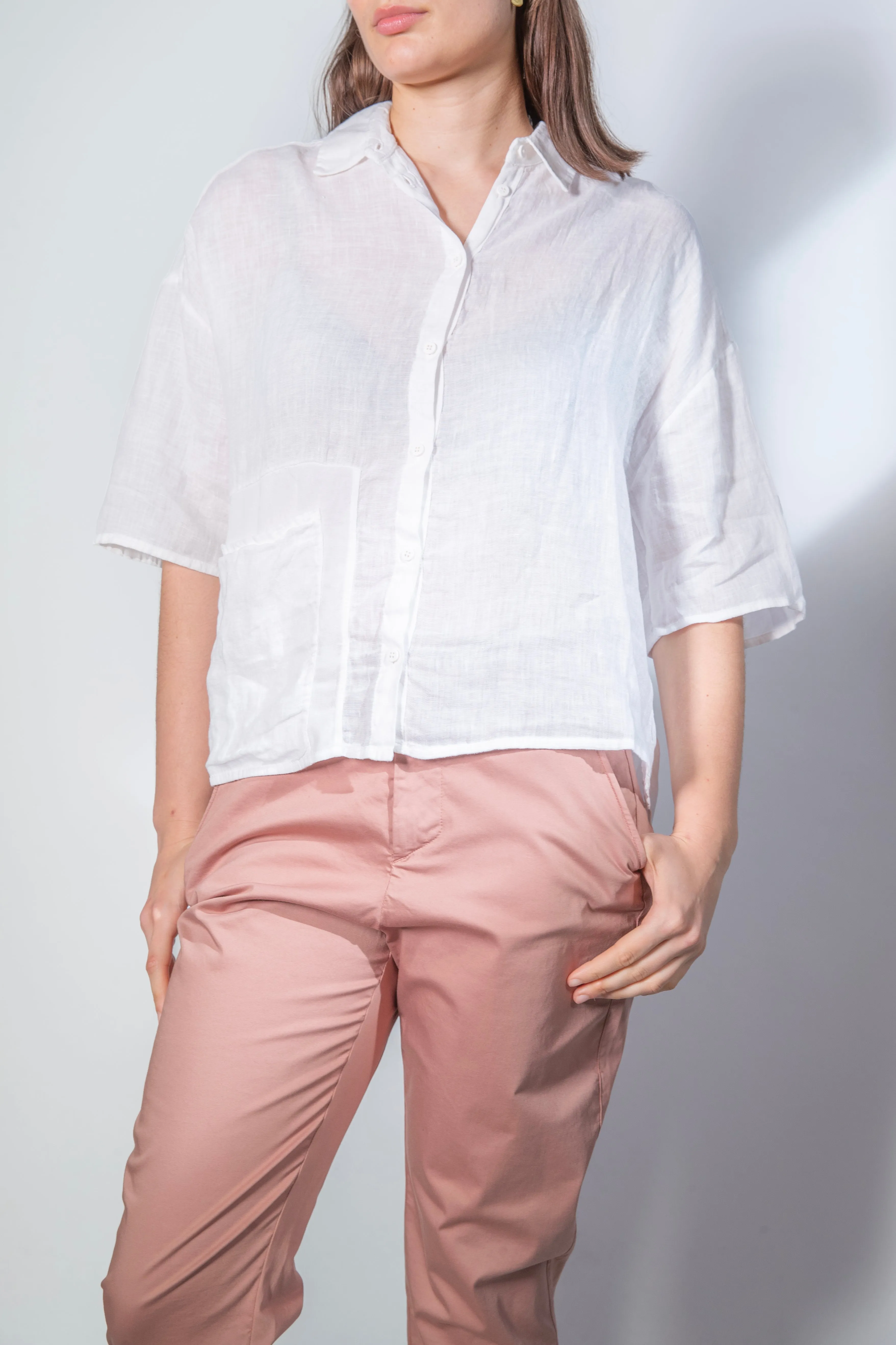 Transit Par Such Classic Slim Chino in Rose