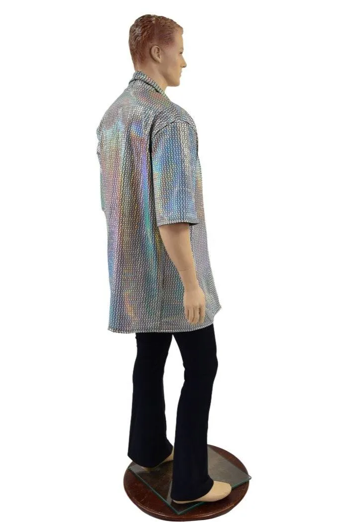 Unisex Open Front Nomad Shirt with Robe Collar