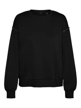 Vmdaisy Pearl Sweat Jrs Boo Ga - Zwart