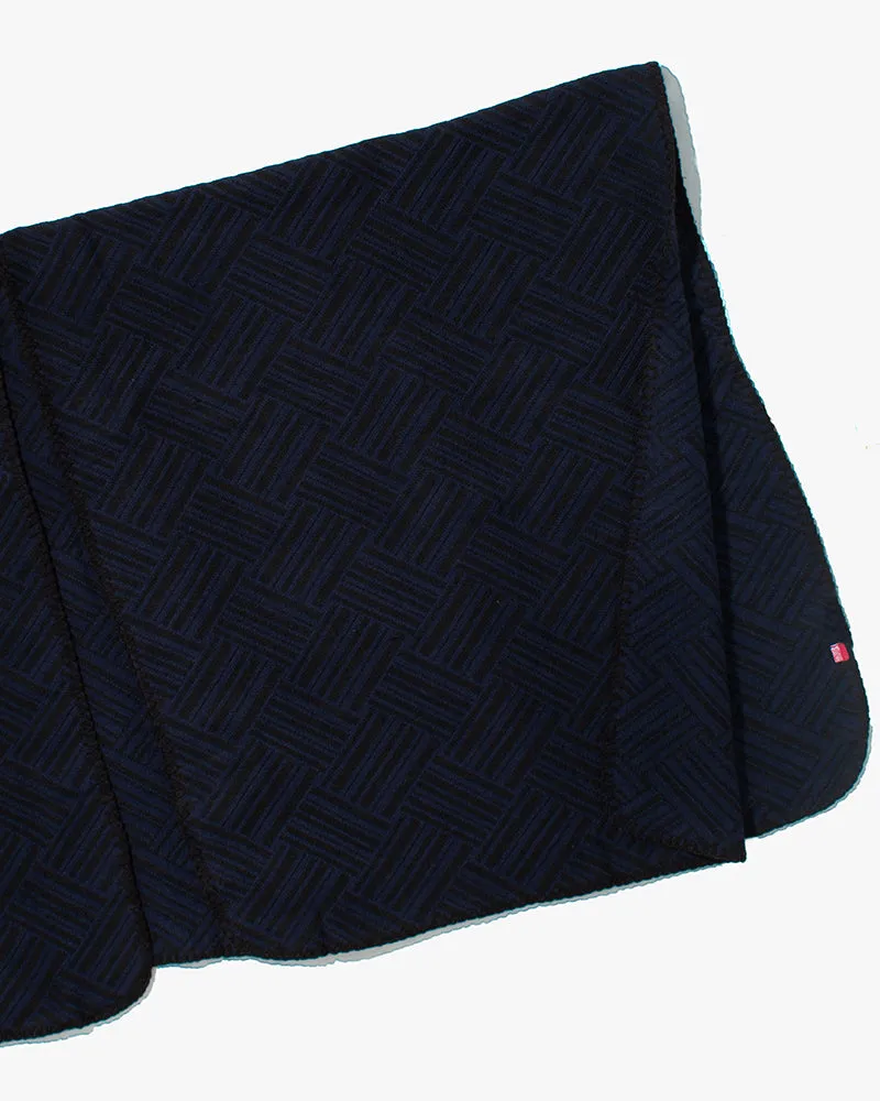 Wa-Modern Poncho, Sankuzushi, Dark Blue and Black