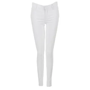 Wax Coated Skinny Jean - White