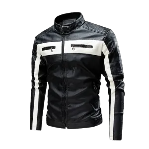 Winter new leather jacket for men's