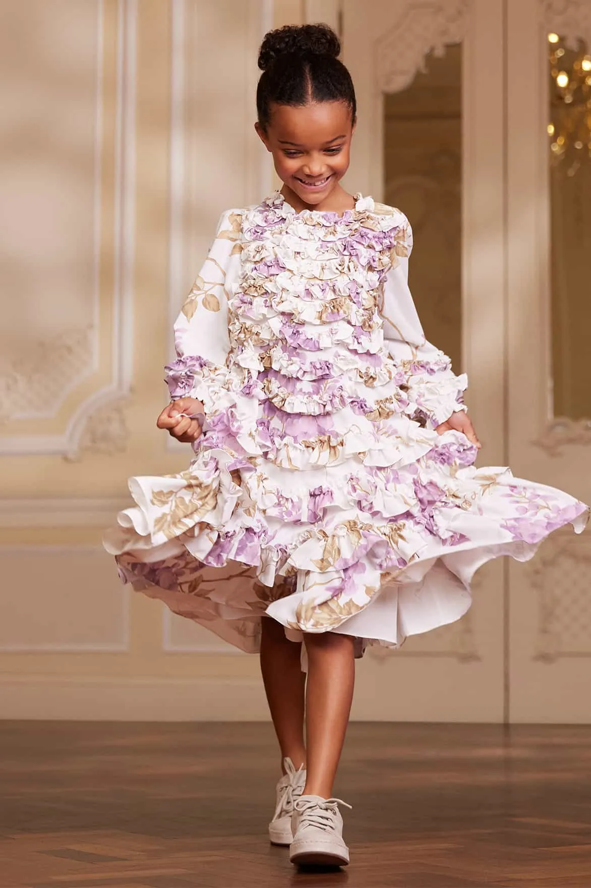 Wisteria Crepe Kids Dress