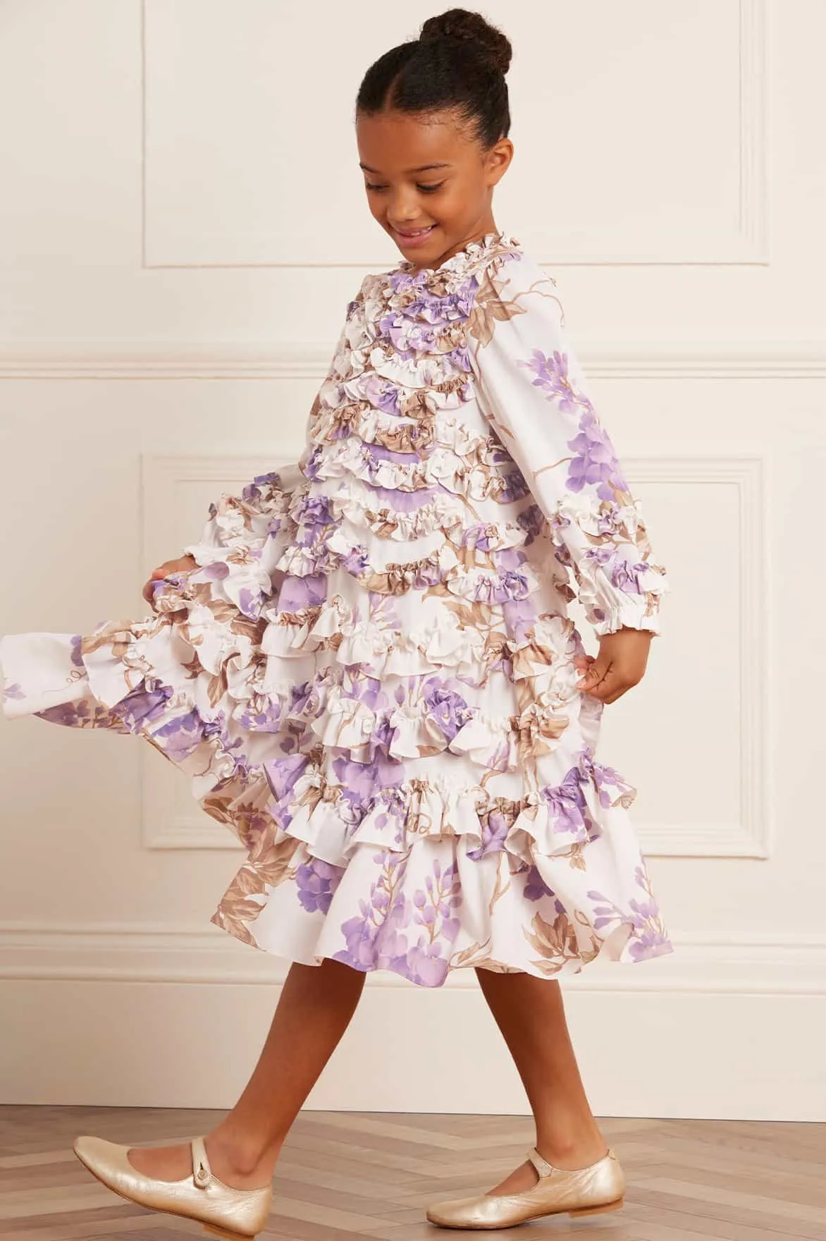 Wisteria Crepe Kids Dress