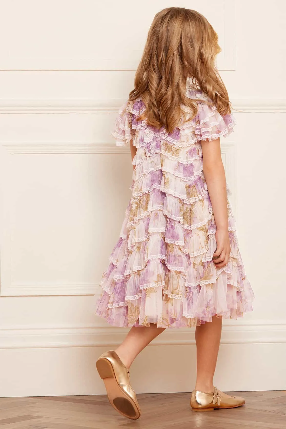 Wisteria Ruffle Lace Kids Dress