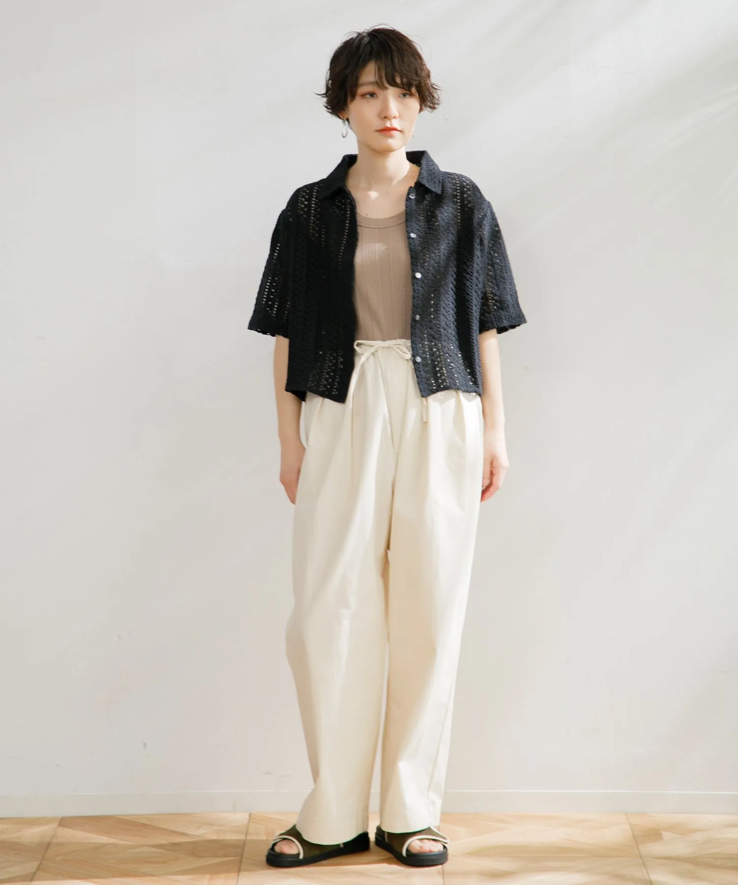 【WOMEN】ORCIVAL WIDE EASY PANTS