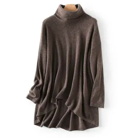 Women's Pullover Long-sleeved Turtleneck Inner Layering Shirt Cashmere Sweater